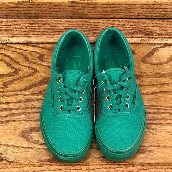 Vans Era Gold Mono Verdant Green Shoes - Picture 4 of 8